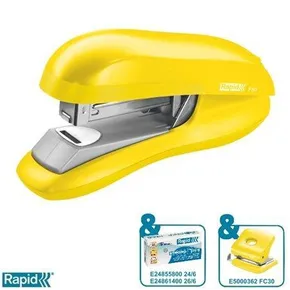 Tischheftgerät Rapid F30 mit Flachheftung, Gelb